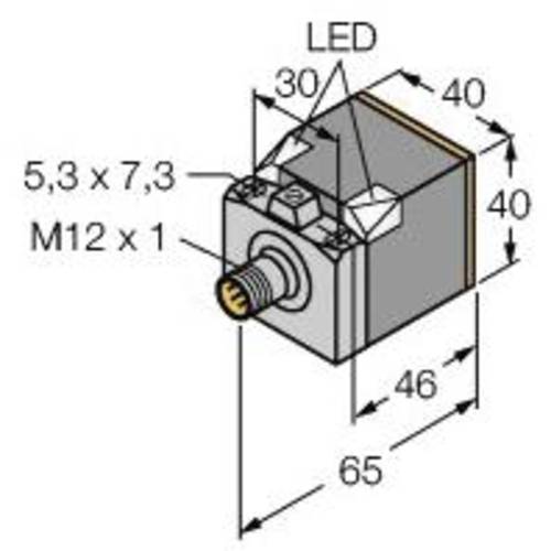 Turck Induktiver Sensor bündig PNP, Öffner BI20U-CK40-RP6X2-H1143 von Turck