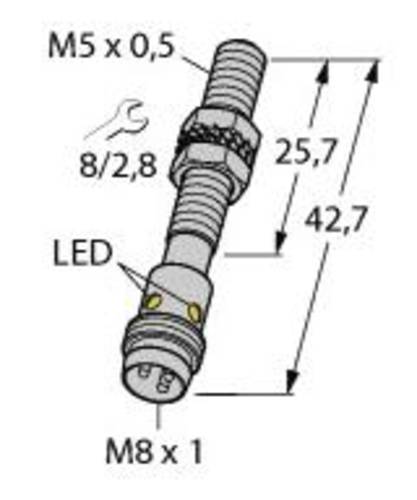 Turck Induktiver Sensor bündig PNP, Schließer BI1-EG05-AP6X-V1331 von Turck