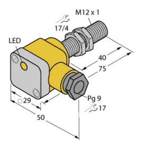 Turck Induktiver Sensor bündig PNP, Schließer BI3U-EG12SK-AP6X von Turck