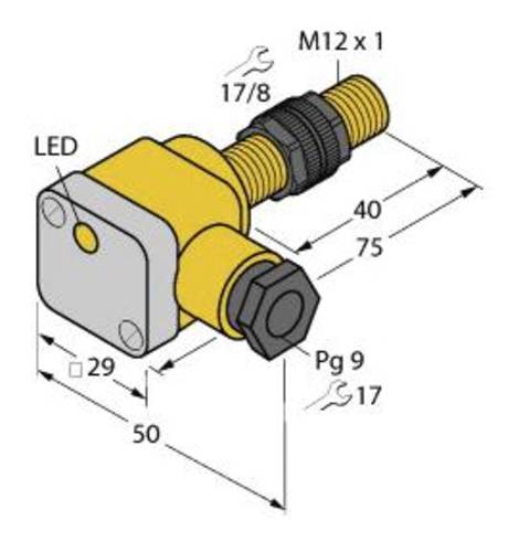 Turck Induktiver Sensor bündig PNP, Schließer BI3U-P12SK-AP6X von Turck