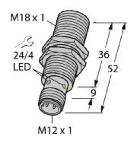 Turck Induktiver Sensor bündig PNP, Schließer BI5-M18-AP6X-H1141 von Turck