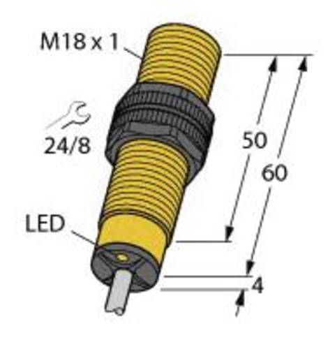 Turck Induktiver Sensor bündig PNP, Schließer BI5-S18-AP6X von Turck