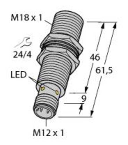 Turck Induktiver Sensor bündig PNP, Wechsler BI5U-MT18M-VP4X-H1141 von Turck