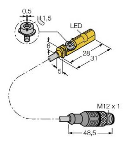 Turck Magnetfeldsensor NAMUR BIM-UNT-AY1X-0,3-RS4.21/S1139 von Turck