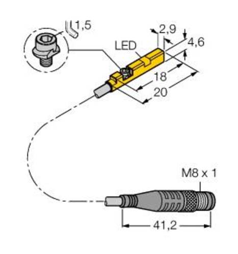 Turck Magnetfeldsensor PNP BIM-UNR-AP6X-0,3-PSG3M von Turck