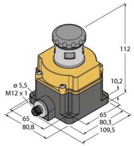 Turck SSA-EB1MLYRP-12ED1Q8 Not-Aus-Taster IP65 1St. von Turck