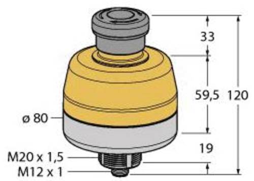 Turck SSA-EB1PLXR-12ECQ8 Not-Aus-Taster IP65 1St. von Turck