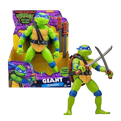 Giochi Preziosi Ninja Turtles Figur, 30 cm, Gelenk, Leonardo, Spielzeug für Kinder ab 4 Jahren, TU8011 von Giochi Preziosi