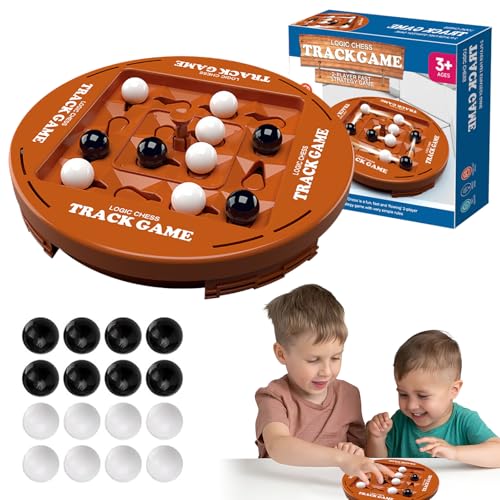 Tutamaz 4 Gewinnt, Track Logic Board, Vier Gewinnt Spin Brettspiele, Puzzle Logik Strassenbauer Kinderspielzeuge, Double Spieler Desktop Brettspiele Puzzlespiel Ostern Geschenke für Kinder Ab 3 Jahre von Tutamaz