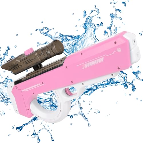 Tutamaz Elektrische Wasserpistole, Spritzpistole Wasser Elektrisch Erwachsene mit Automatischer Wasseraufnahme Wasserpistole bis zu 11-13 Meter für Junge Mädchen zum Sommer,Schwimmbad,Party,Strand von Tutamaz