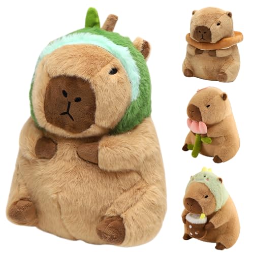 Tutamaz Plüschtier Capybara Kuscheltier, Kuscheltier Kawaii für Kinder Plushie Süßes Kuscheltier Geschenk für Kinder und Babys ab 1 2 3 4 5 6 7 8 Jahre zum Geburtstag, Weihnachten- Avocado von Tutamaz