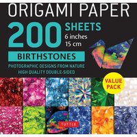 Origami Paper 200 Sheets Birthstones 6 (15 CM) von Tuttle