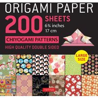 Origami Paper 200 Sheets Chiyogami Patterns 6 3/4 (17cm) von Tuttle