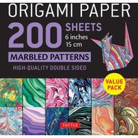 Origami Paper 200 Sheets Marbled Patterns 6 (15 CM) von Tuttle