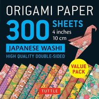 Origami Paper 300 Sheets Japanese Washi Patterns 4 (10 CM) von Tuttle