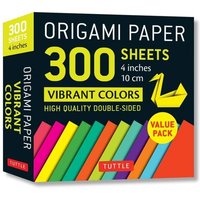 Origami Paper 300 Sheets Vibrant Colors 4 (10 CM) von Tuttle