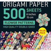 Origami Paper 500 Sheets Flower Patterns 6 (15 CM) von Tuttle Publishing