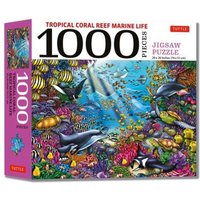 Tropical Coral Reef Marine Life - 1000 Piece Jigsaw Puzzle von Tuttle Publishing