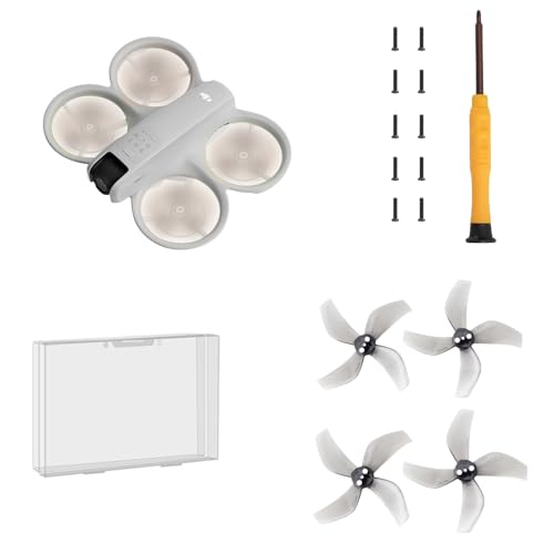 Bunte Vierblatt-Propeller für DJI NEO Drohne, leise Leistung, Geräuschreduzierung, Ersatzflügel mit Schraubendreher und Schrauben Set von Tuvzylory