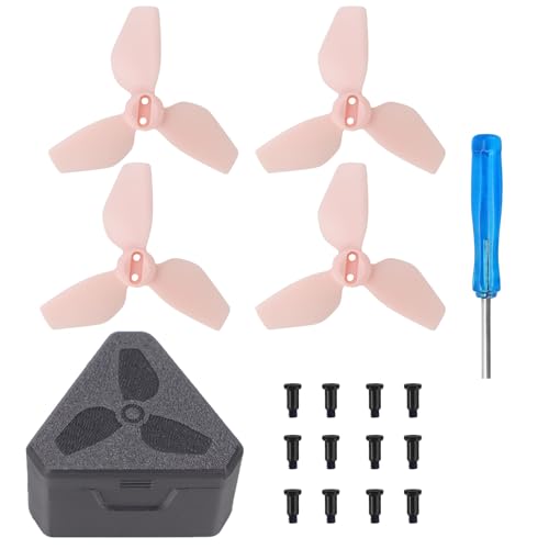 Propeller-Ersatz für DJI NEO, geräuscharmer 2021S Propeller, buntes Flügelblatt, Ersatzteil, Ersatzteile für Neo-Drohnen-Zubehör, Schnellwechsel-Ersatz, Rosa von Tuvzylory