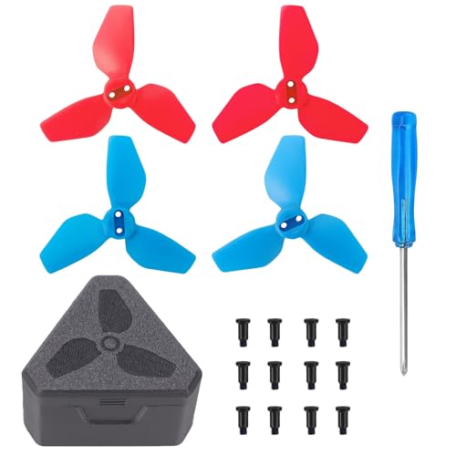 Propeller-Ersatz für DJI NEO, geräuscharmer 2024S Propeller, buntes Flügelblatt, Ersatzteil, Ersatzteile für Neo-Drohnen-Zubehör, Schnellwechsel-Ersatz, Rot + Blau Propeller-Ersatz für DJI NEO, geräuscharmer 2024S Propeller, buntes Flügelblatt, Ersatzteil, Ersatzteile für Neo-Drohnen-Zubehör, Schnellwechsel-Ersatz, Rot + Blau von Tuvzylory