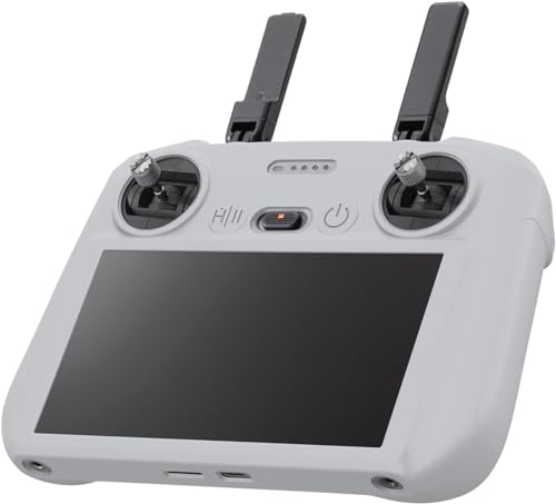 Tuvzylory DJI RC 2 Silikon-Schutzhülle, DJI RC 2 DJI Mini 4 Pro Controller-Schutzhülle für DJI Mini 4 Pro/DJI Air 3 Zubehör (Grau) von Tuvzylory