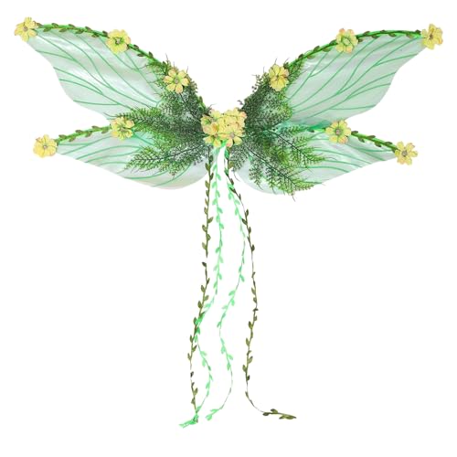 Tuxuseo Feenflügel - Rollenspiel Schmetterlingsflügel Mit 3D Blüten und Blättern,Kostüm Accessoires Für Mädchen Zu Karneval Halloween Und Rollenspiel Tuxuseo Feenflügel - Rollenspiel Schmetterlingsflügel Mit 3D Blüten und Blättern,Kostüm Accessoires Für Mädchen Zu Karneval Halloween Und Rollenspiel von Tuxuseo