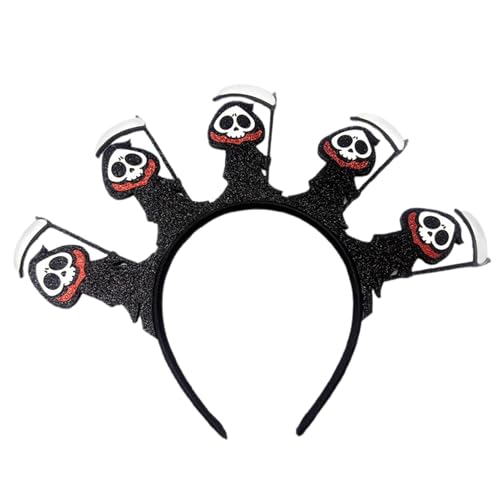 Tuxuseo Halloween Gespenster Haarband - Grusel Kopfbänder - Pailletten Haarreif für Damen Herren Kinder Party Bühnenauftritt Fotomotiv Tuxuseo Halloween Gespenster Haarband - Grusel Kopfbänder - Pailletten Haarreif für Damen Herren Kinder Party Bühnenauftritt Fotomotiv von Tuxuseo
