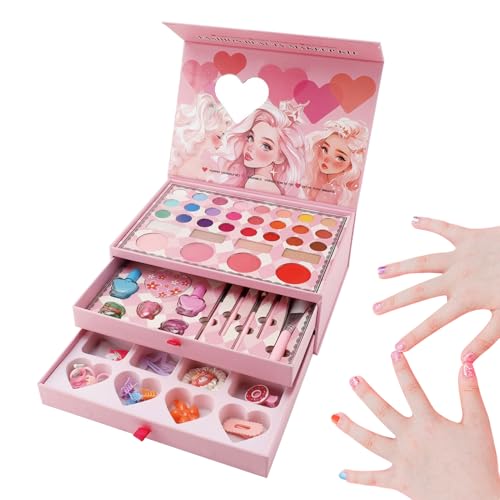 Tuxuseo Schmink-Set Für Kleine Mädchen | Abwaschbares Schmink Set | Waschbares Kosmetikspielzeug für Schule, Theaterklasse, Prinzessinnenparty, Bühnenauftritt und Gemeinschaftsbastelworkshops Tuxuseo Schmink-Set Für Kleine Mädchen | Abwaschbares Schmink Set | Waschbares Kosmetikspielzeug für Schule, Theaterklasse, Prinzessinnenparty, Bühnenauftritt und Gemeinschaftsbastelworkshops von Tuxuseo
