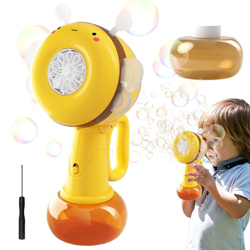 Tuxuseo Seifenblasenstab,Seifenblasen Spielzeug - Tragbares Drehendes Bienenförmiges Spielzeug mit Bunten Lichtern für, Karneval, Reisen, Geburtstage, Draußen und Klassenzimmer für und Tuxuseo Seifenblasenstab,Seifenblasen Spielzeug - Tragbares Drehendes Bienenförmiges Spielzeug mit Bunten Lichtern für, Karneval, Reisen, Geburtstage, Draußen und Klassenzimmer für und von Tuxuseo