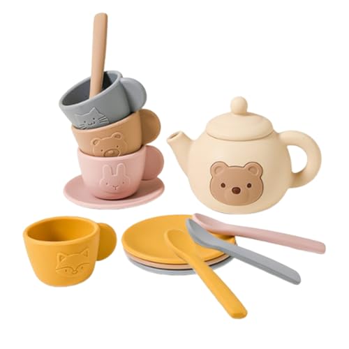 Tuxuseo Teeparty-Set | Kinderküchenzubehör Rollenspielspielzeug,Feinmotorik Spielzeug Für Geburtstag Und Weihnachten Tuxuseo Teeparty-Set | Kinderküchenzubehör Rollenspielspielzeug,Feinmotorik Spielzeug Für Geburtstag Und Weihnachten von Tuxuseo