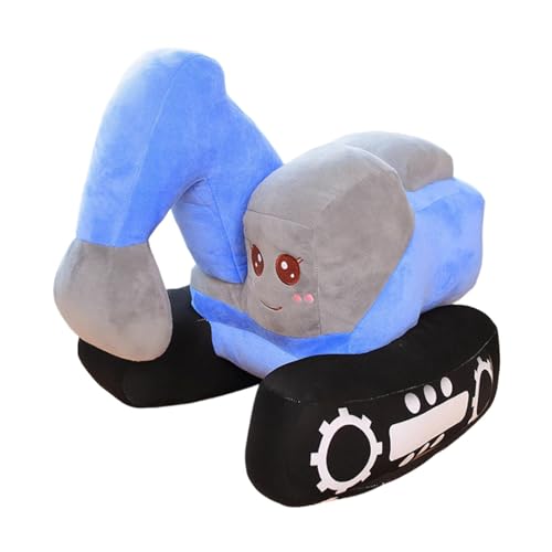 Simulation Plüsch Cartoon Bagger Puppe Plüschtier Bagger 10 Zoll Plüsch Bagger Spielzeug Cartoon-Plüschpuppe Bagger Kuscheltiere Plüsch Baufahrzeug Weiches Bagger-Plüschkissen Bagger Puppenspielzeug von Tuxxjzm