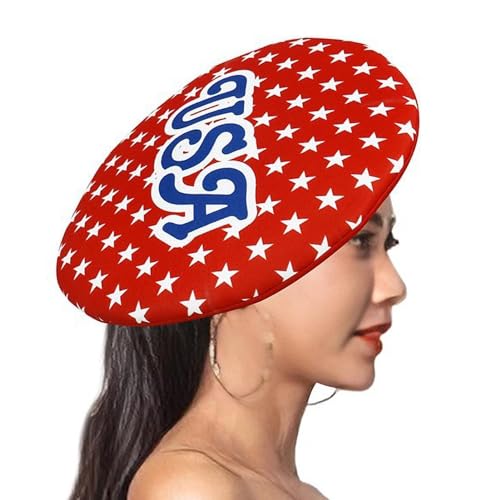 Tuxxjzm Amerikanischer Hut mit Sternen und Streifen, Patriotischer Vintage-Hut mit amerikanischer Flagge - Navy Stars Hut | Fünfzackiger Stern, amerikanisches Kostümzubehör für Memorial Day und Labor von Tuxxjzm
