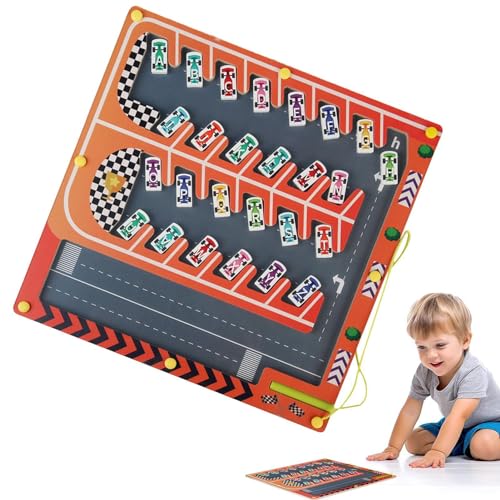 Tuxxjzm Auto Magnetisches Alphabet-Labyrinth, Magnetisches Alphabet-Labyrinthbrett | Magnet-Labyrinth-Lernspielzeug,Puzzlebrett für Kleinkinder, Buchstabenpuzzle, Lernspielzeug, Labyrinthbrett aus von Tuxxjzm