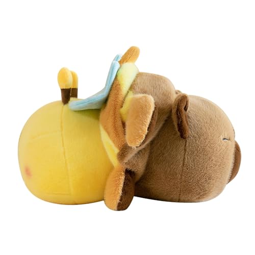 Tuxxjzm Capybara-Plüschtier, Wende-Plüschtier | Reversible Plüschtiere,-Wurfkissen-Plüschpuppen, realistische Tier-Plüsch-Wohndekoration für Sofa-Couch- von Tuxxjzm