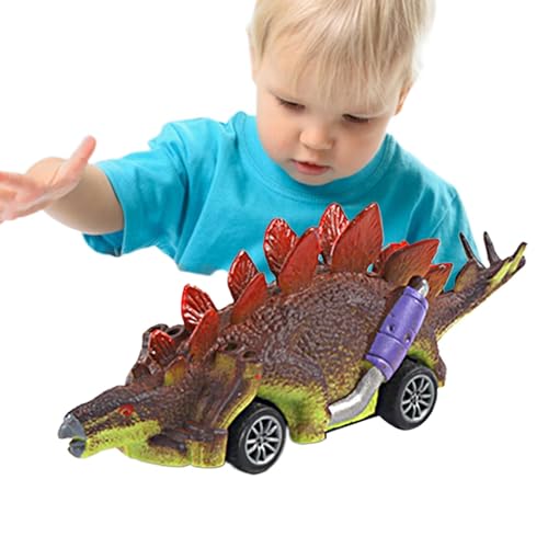 Tuxxjzm Dino-Autos für Kleinkinder,Dinosaurier-Autos, Junge Dinosaurier-Fahrzeuge Spielzeug, Bildung Dinosaurier Spielzeug Zurückziehen Autos für Dino Auto Spielzeug für 3-5 Jahre alte Mädchen von Tuxxjzm