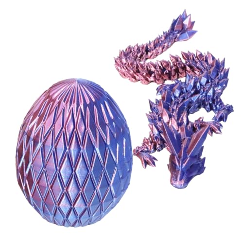 Tuxxjzm Drachenei für Kinder, Drachenei mit Drachen im Inneren,3D-gedrucktes realistisches Drachenei-Spielzeug | Tragbares Mehrzweck-Drachenspielzeug, Tierspielzeug für Jungen und Mädchen zum von Tuxxjzm