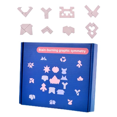 Tuxxjzm Lernspielzeug für Kleinkinder, Denksportblöcke für Kinder,Kreative Puzzles - Denksport-Blöcke, sichere Holzklötze für Kinder, Jungen und Mädchen von Tuxxjzm