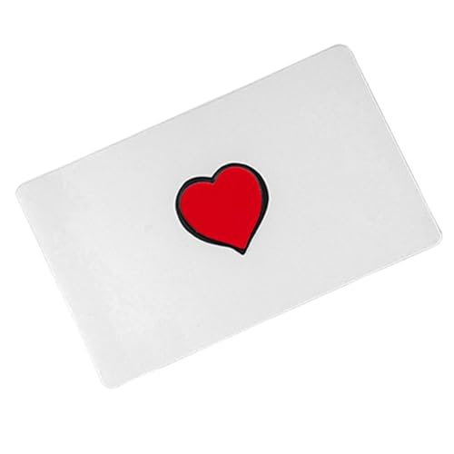 Tuxxjzm Love Magic Card, Magic Gimmicks Magician Props Close Up Magic Cards Illusions Mentalism, Flick Finger Heart Appearing Card for Valentine's Day Close-Up Magic von Tuxxjzm