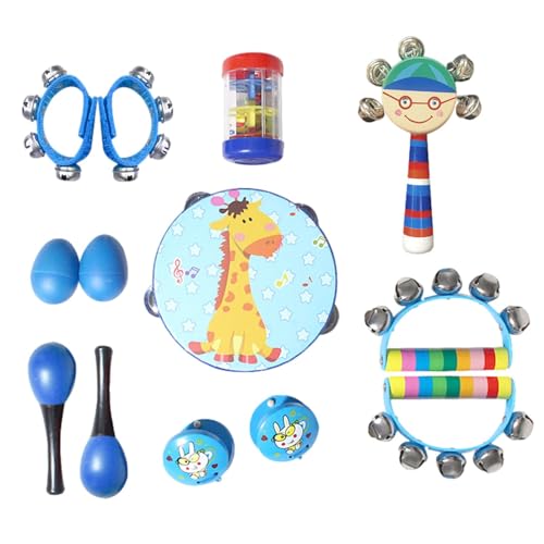 Tuxxjzm Musikinstrumente-Spielzeugset für Kinder, Musikinstrumente für Kleinkinder,13-teiliges Instrumentenset für Kleinkinder - Kinder-Vorschulspielzeug, pädagogisches Musikspielzeug für Jungen, von Tuxxjzm