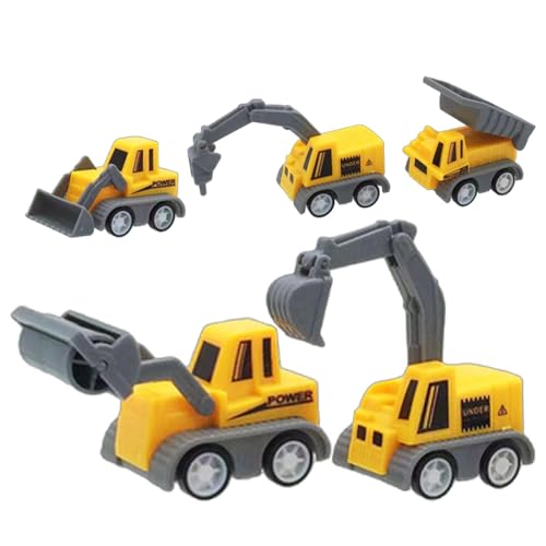Tuxxjzm Reibungskraftfahrzeug, BAU-LKW-Spielzeug | Mini-BAU-LKW-Spielzeug | Technische Lastwagen, realistisches Lernspielzeug für Kinder ab 3 Jahren von Tuxxjzm
