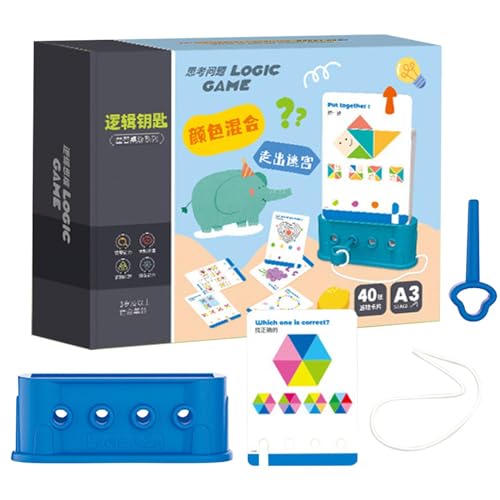 Tuxxjzm -Spielzeug für 4-Jährige, Spielzeugschlüssel für Kleinkinder 3-6 - Pädagogische Kinderschlüssel, logisches Schlüsselspielzeug für Kinder, Babyschlüssel,Lehrmittel für logisches von Tuxxjzm