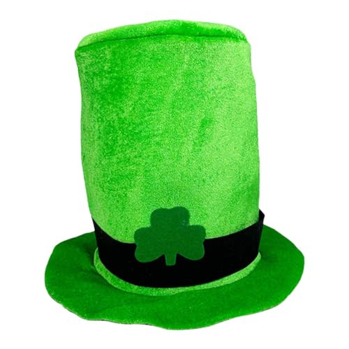 Tuxxjzm St. Patrick Hut – St. Patricks Day grüner Koboldhut – Irischer Feiertag Cosplay Hut, Kostüm Zylinder für Erwachsene, Teenager, Männer, Frauen von Tuxxjzm