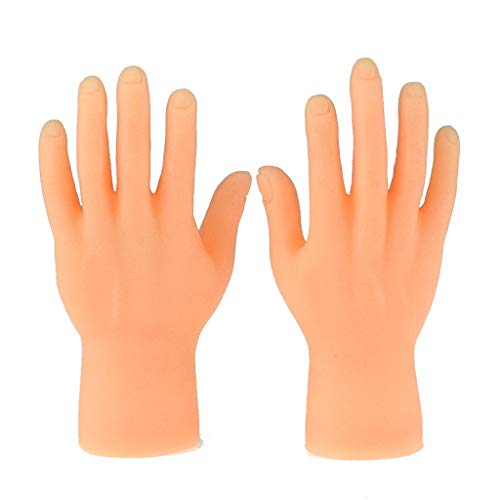 angwang Mini-Fingerpuppen aus weichem Vinyl, kleine linke rechte Hand, Kostüm für Spielparty, Halloween, 1 Paar von Tuyeho