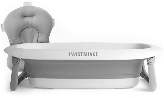 Twistshake Badewanne mit Kissen, Pastel Grey von Twistshake