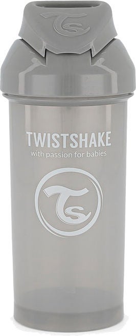 Twistshake Trinkhalmbecher 360, Grau von Twistshake