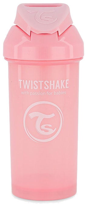 Twistshake Trinkhalmbecher 360, Rosa von Twistshake