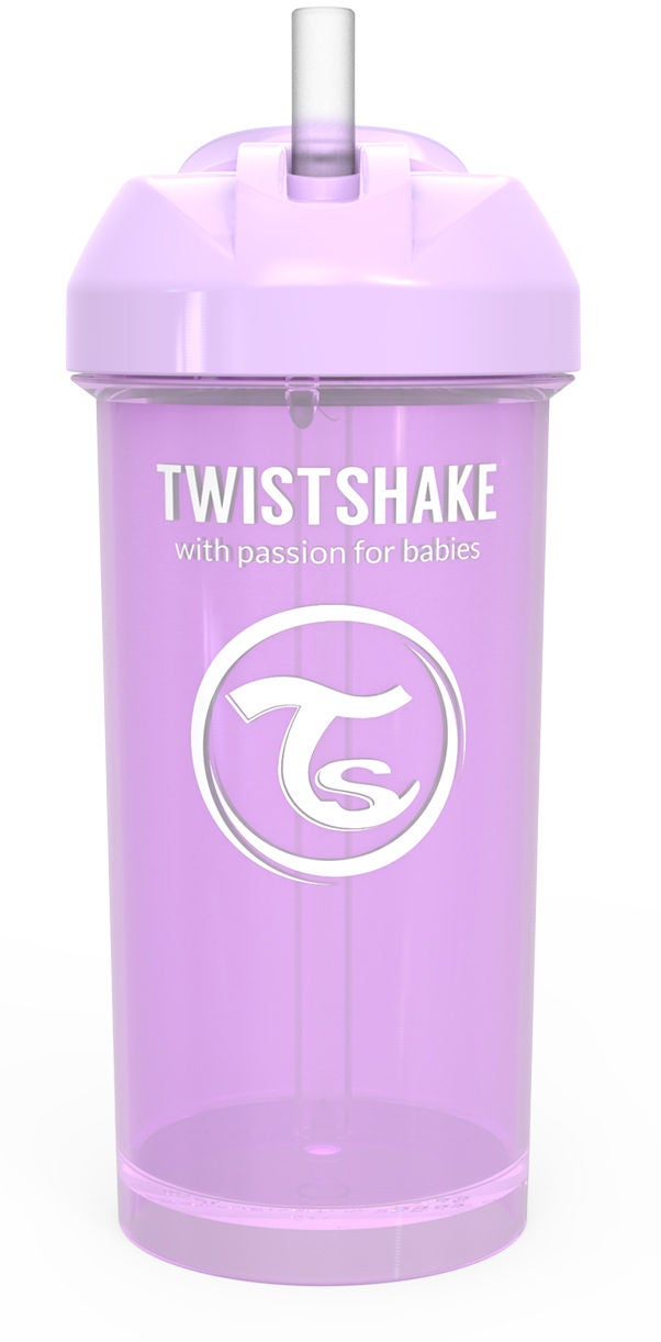 Twistshake Trinkhalmbecher 360ml 6+m, Lila von Twistshake