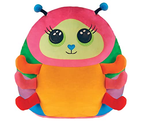 TY Beanie Boos - Squish a Boo Caterpillar Nessa - 35 cm, Mehrfarbig, 2009314 von TY