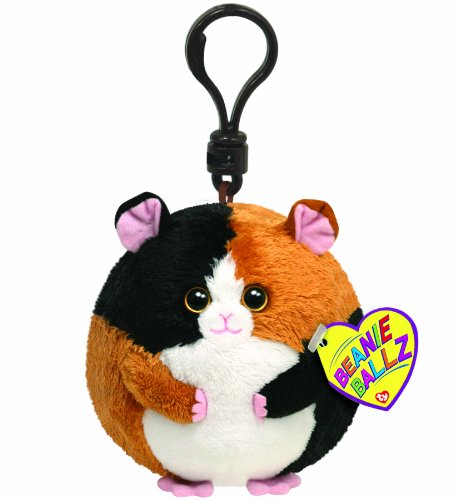 Ty Beanie Ballz Schlüsselanhänger - Meerschweinchen Speedy rund 8,5 cm von Ty Toys